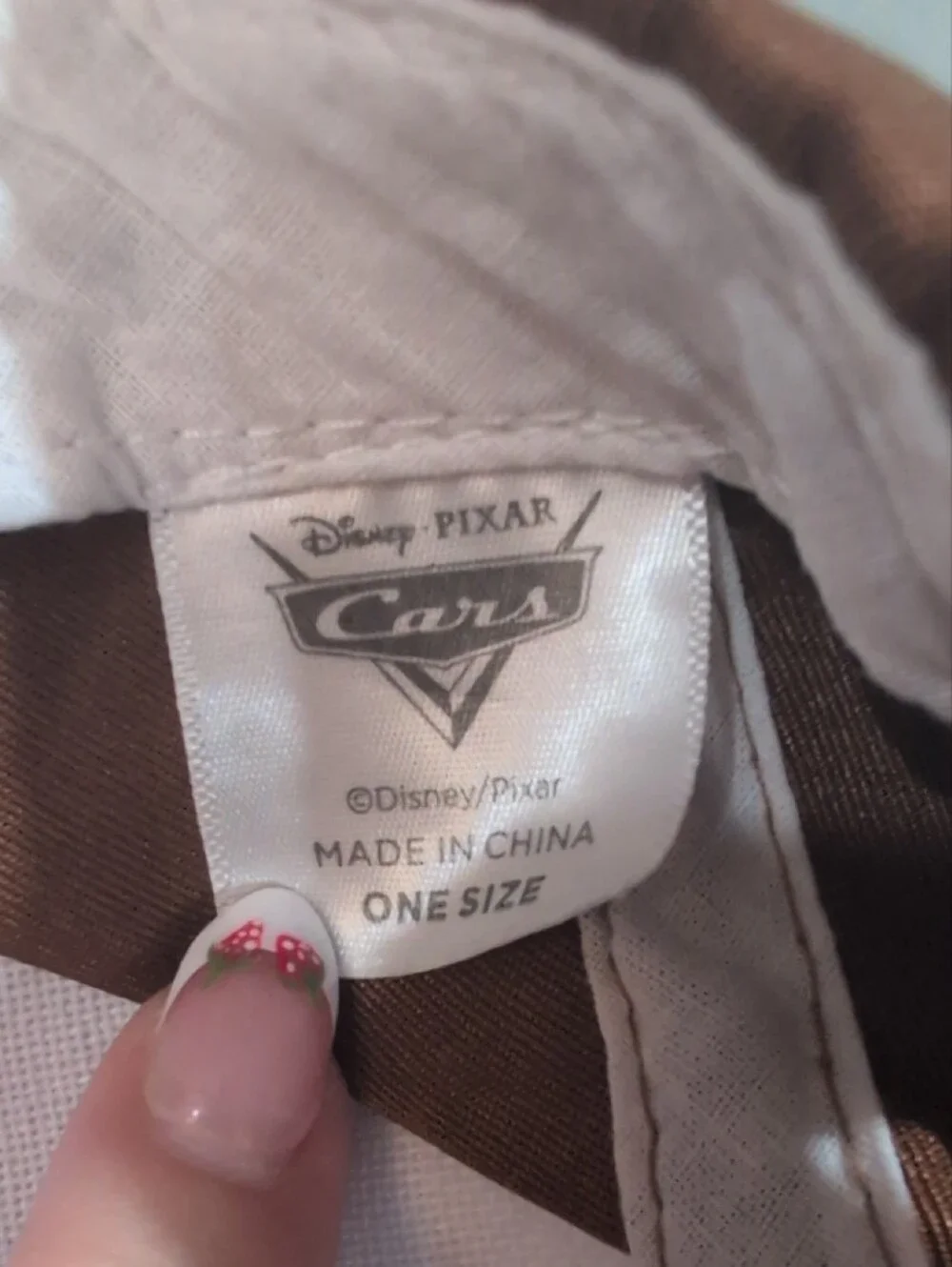 Disney Brown & White Tow Mater Radiator Springs Kids Hat